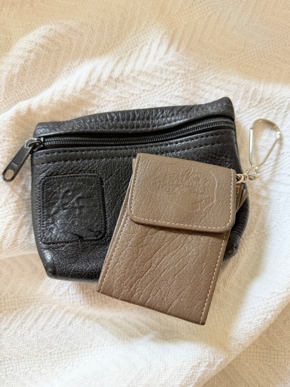 Carlos Falchi Leather wallets Coin Pouches vintage bundle lot old money